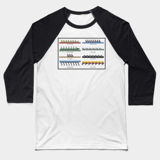 Bolliger and Mabillard B&M Rollercoaster Range Design Baseball T-Shirt